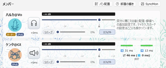 メンバー一覧